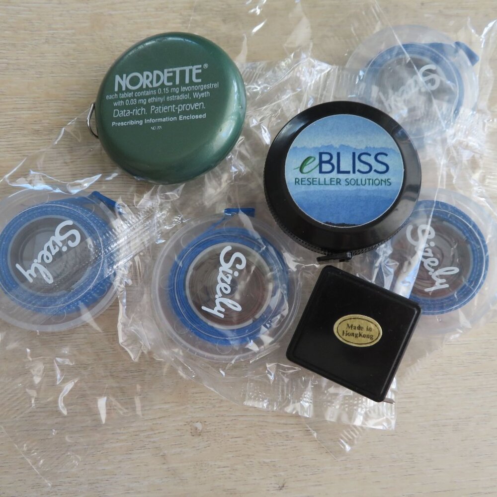 Lot of 7 Small Tape Measures Retractable Measuring for Body Fabric Sewing Tailor